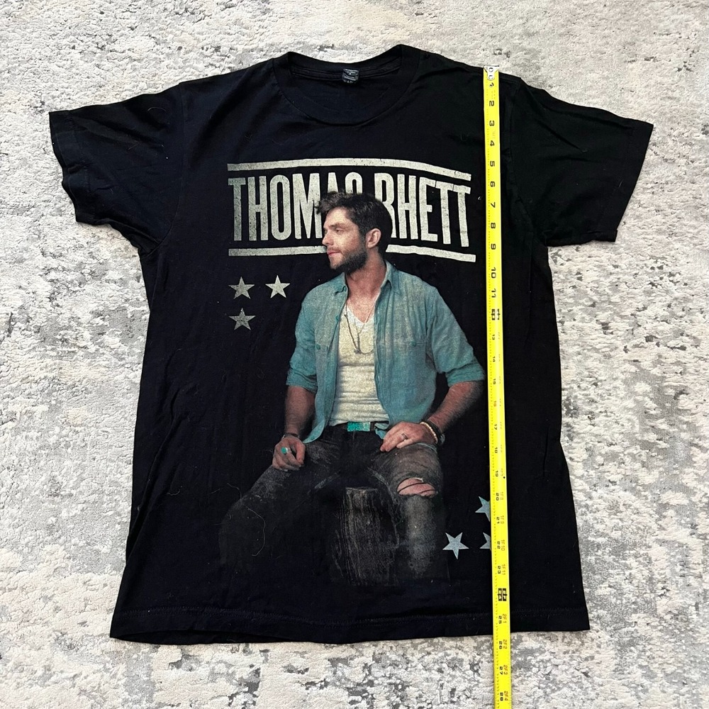 Thomas Rhett 2015 Tour Official Shirt Double Sided Black Size M Music